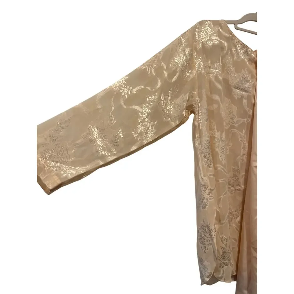Vintage Victoria's Secret Set Tan Lacy Pants Set Size Small Bottoms & Medium Top